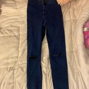 topshop blue jeans